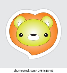 simple illustrations, cute lion cubs, for children's books