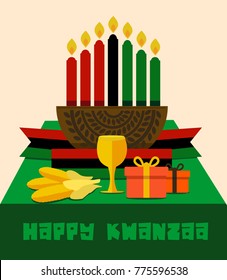 simple illustrations of kwanzaa party