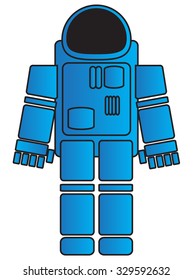 simple image of astronaut's spacesuit. Vector illustration 2