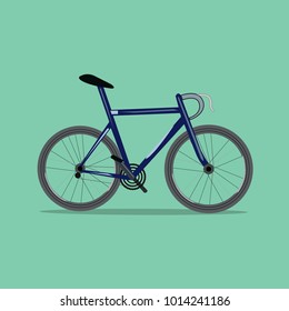 A simple image of a Bicycle. Sport, touring bike. Symbol, icon.