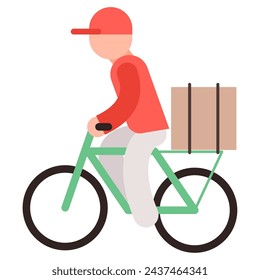 imagen simple de un ciclista