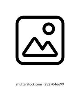 Simple Image icon. The icon can be used for websites, print templates, presentation templates, illustrations, etc