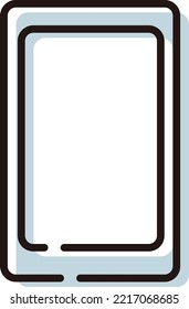 Simple image illustration of a smartphone