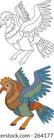 simple image illustration vector of fantasy art character and decoration