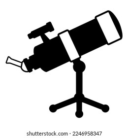simple image of the telescope vector icon