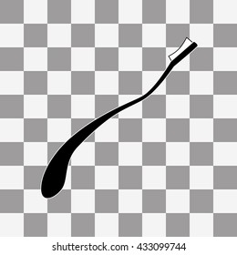 Simple Image toothbrush with toothpaste.