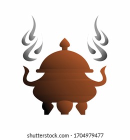 simple incense design with natural colors and shades of the middle east