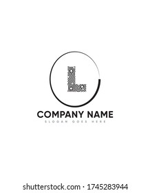 Simple incredibly authentic letter type L logo template, Vector logo for business and technology corporation