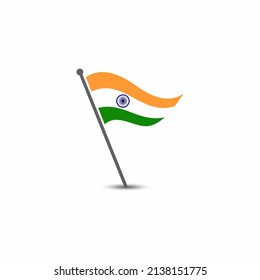 vector de ilustración de bandera de india simple