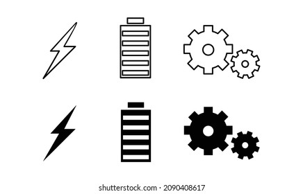 einfaches industrielles Symbol für mobile Apps, Websites, Vorlagen und viele mehr