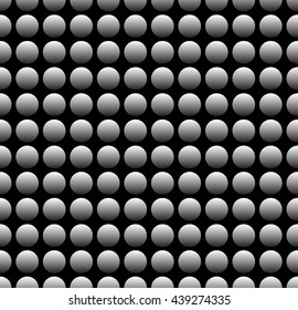 Simple industrial perforated surface pattern template. Carbon, metal sheet (Repeatable)