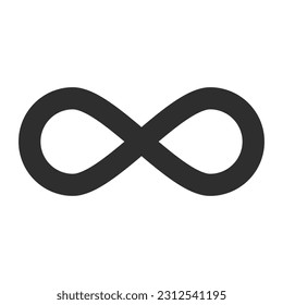 Simple infinite icon. Infinity. Unlimited sign. Vector.