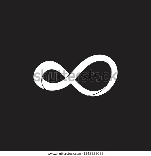 Simple Infinity Lines Flat 3d Abstract Stock Vector (Royalty Free ...