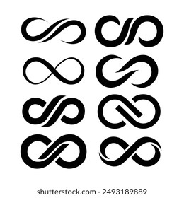 Simple Infinity Logo Vector Illustration