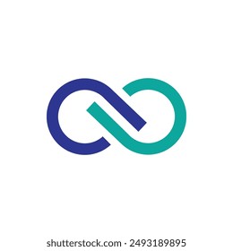 Simple Infinity Logo Vector Illustration