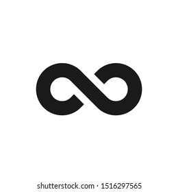 Simple infinity sign symbol vector template