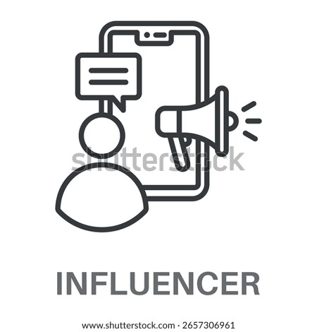 Simple Influencer Design Icon, Simple Style Design Inspiration For Any Logos Interface And Purpose	