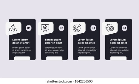 Simple infographic with 4 options
