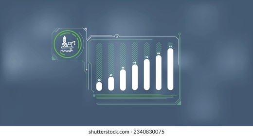 A simple infographic about increasing investment in offshore drilling.