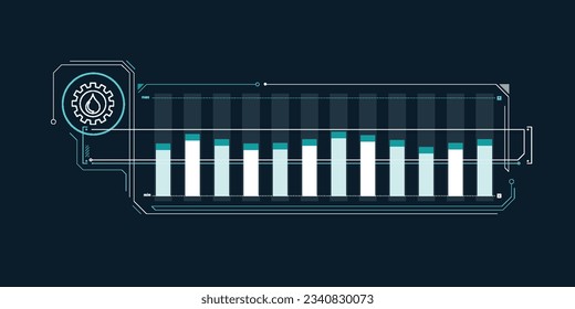 A simple infographic about stable prices in the oil industry.