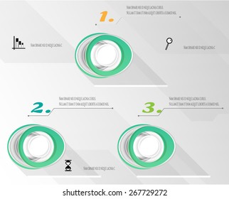 Simple infographic design on a grey background with black icons