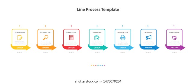 Simple infographic design template. Flat vector illustration for presentation, banner, report.