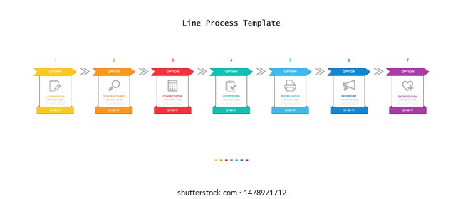 Simple infographic design template. Flat vector illustration for presentation, banner, report.