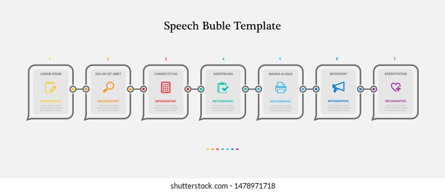Simple infographic design template. Flat vector illustration for presentation, banner, report.
