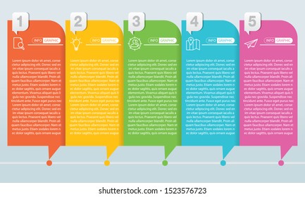 Simple infographic design template. Flat vector illustration for presentation, banner, report.
