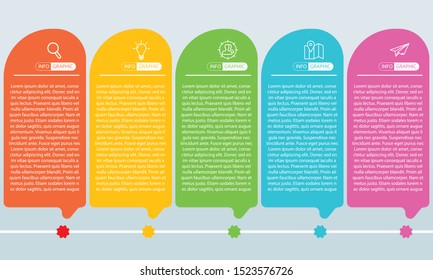 Simple infographic design template. Flat vector illustration for presentation, banner, report.