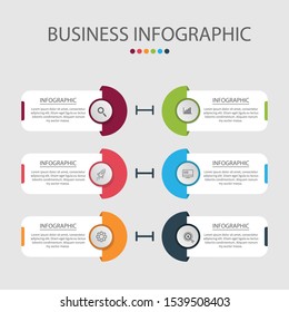 Simple infographic design template. Flat vector illustration for presentation, banner, report.