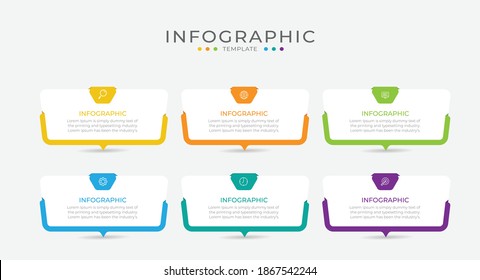 Simple infographic design template. Flat vector illustration for presentation, banner, report.	