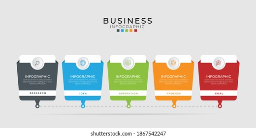Simple infographic design template. Flat vector illustration for presentation, banner, report.	