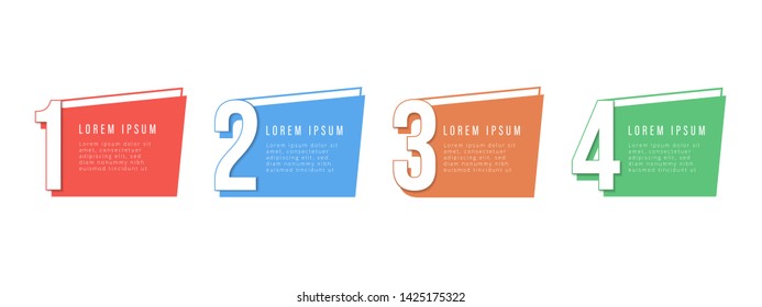 Simple infographic design template with icons and 4 options or steps. Can be used for process diagram, presentations, workflow layout, banner, flow chart, info graph.- Vector