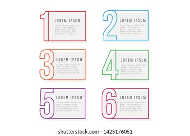 Simple infographic design template with icons and 6 options or steps. Can be used for process diagram, presentations, workflow layout, banner, flow chart, info graph.- Vector