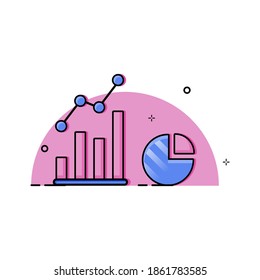 Simple infographic element design idea. Easy to edit with vector file. Can use for all graphic design content. Especially for presentation.