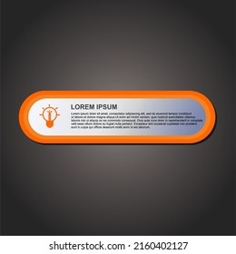 Simple infographic element informations icon for bussines presentations