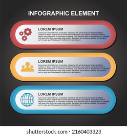 Simple infographic element setting, contact persons and internet icon for bussines presentations