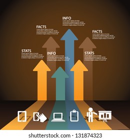 Simple Infographic Elements. EPS 8 vector, grouped for easy editing. No open shapes or paths.