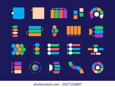 Conjunto De Elementos De Ilustración Infográfica Simple