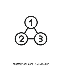 Simple infographic line icon. Stroke pictogram. Vector illustration isolated on a white background. Premium quality symbol. Vector sign for mobile app and web sites.