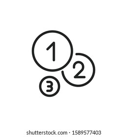 Simple infographic line icon. Stroke pictogram. Vector illustration isolated on a white background. Premium quality symbol. Vector sign for mobile app and web sites.