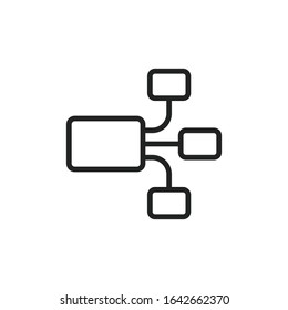 Simple infographic line icon. Stroke pictogram. Vector illustration isolated on a white background. Premium quality symbol. Vector sign for mobile app and web sites.