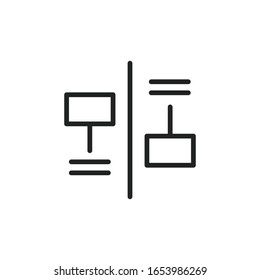 Simple infographic line icon. Stroke pictogram. Vector illustration isolated on a white background. Premium quality symbol. Vector sign for mobile app and web sites.