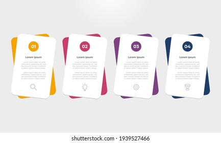 Simple infographic looks distinctive and modern.