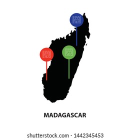Simple Infographic Of Madagascar Using For Presentation