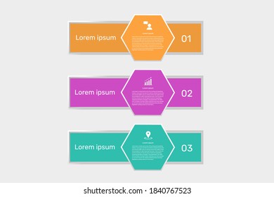 Simple Infographic Template 4 Steps Or Options Vector Art 