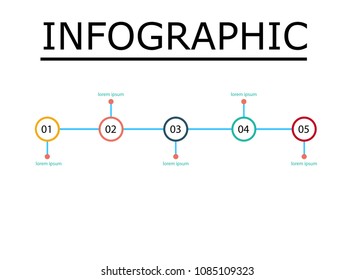 simple infographic template, for business presentation