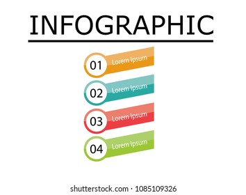 simple infographic template, for business presentation