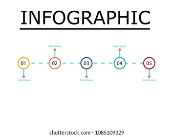 simple infographic template, for business presentation